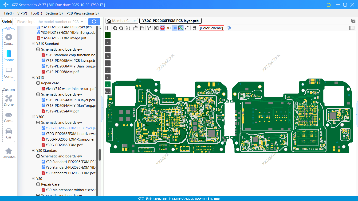 VIVO Y30G-PD2066FEXM PCB Layer